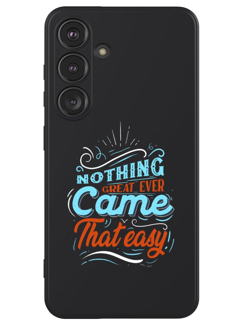 Theodor Protective Slim Fit Case Liquid Silicone Cover with Full Body Protection Anti-Scratch Shockproof Case For Samsung Galaxy S24 Plus (Black) - nothing great - Image 1