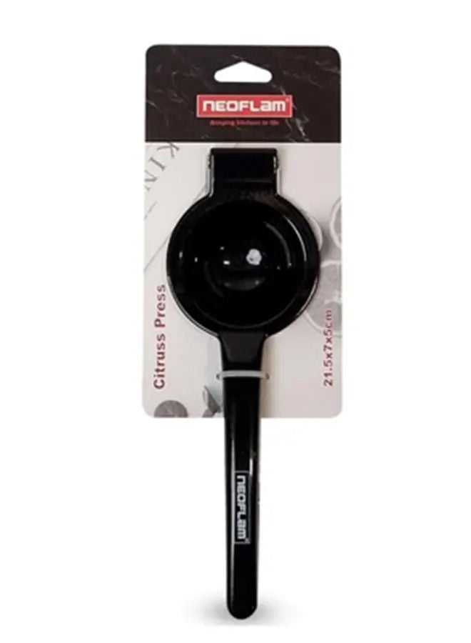 Stainless Steel Lemon Press Black