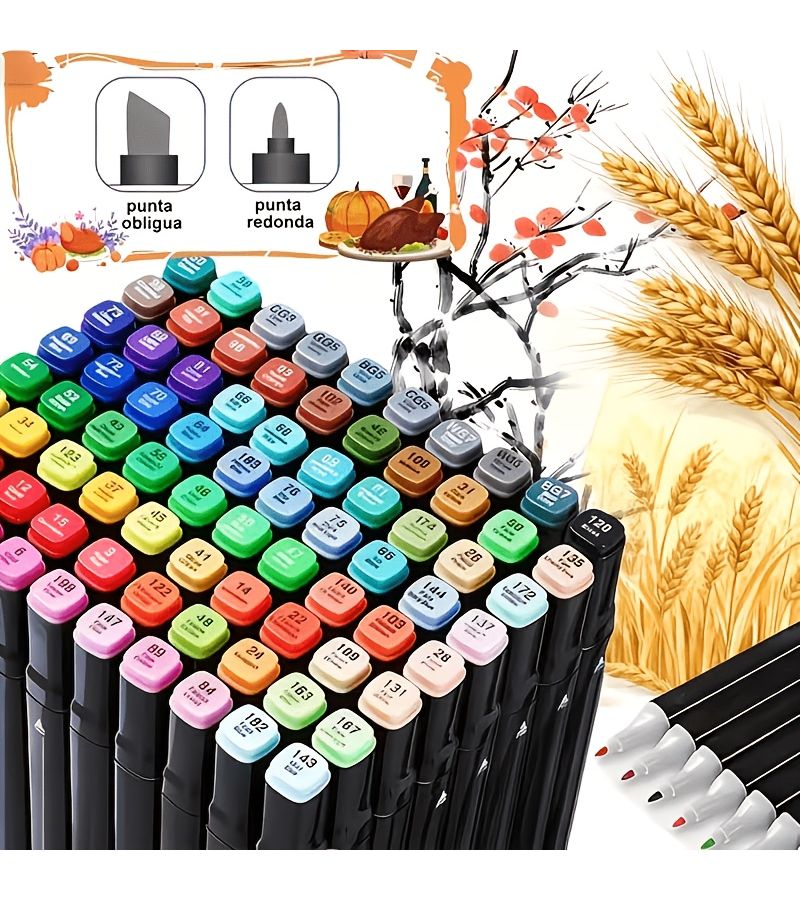13 Random Colors Dual Tip Art Markers Smooth Broad Tip for Artists - Image 5