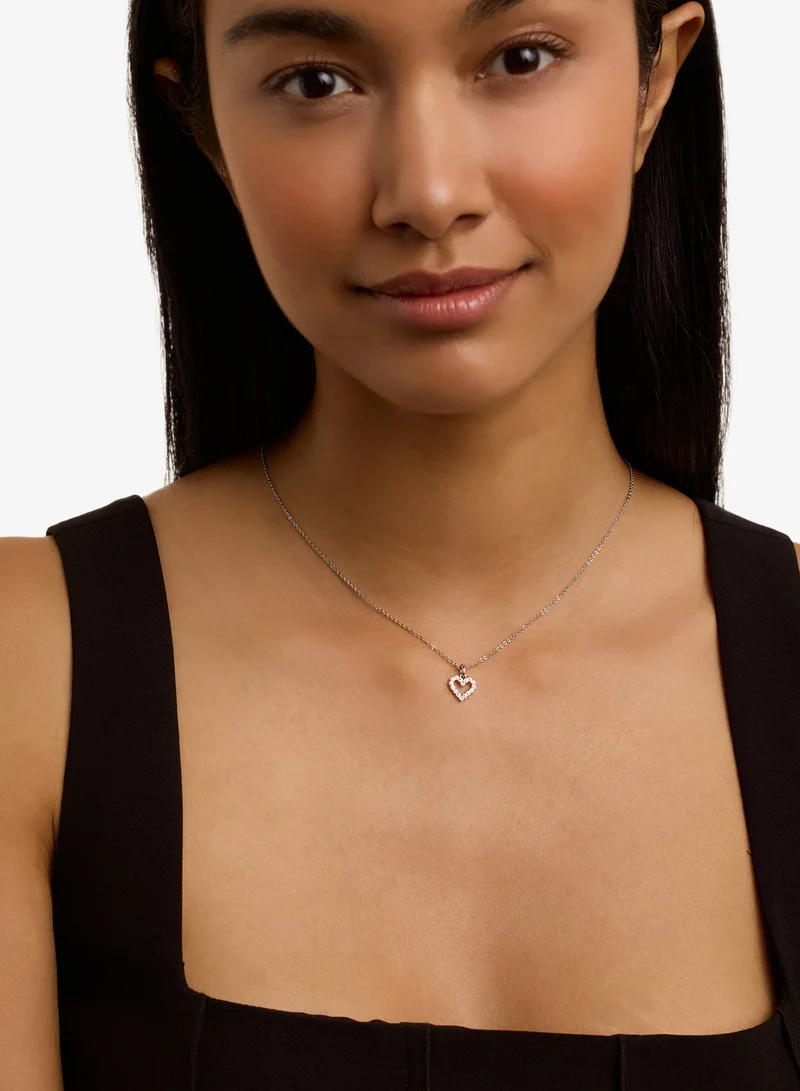 Ted Baker Crystal Halo Heart Pendant Necklace