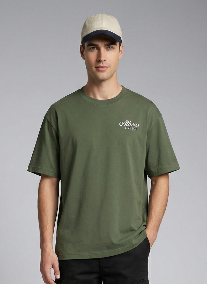 NOBERO Men Oversized Graphic Printed T-shirt - Image 1