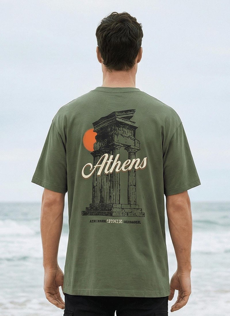 NOBERO Men Oversized Graphic Printed T-shirt - Image 3