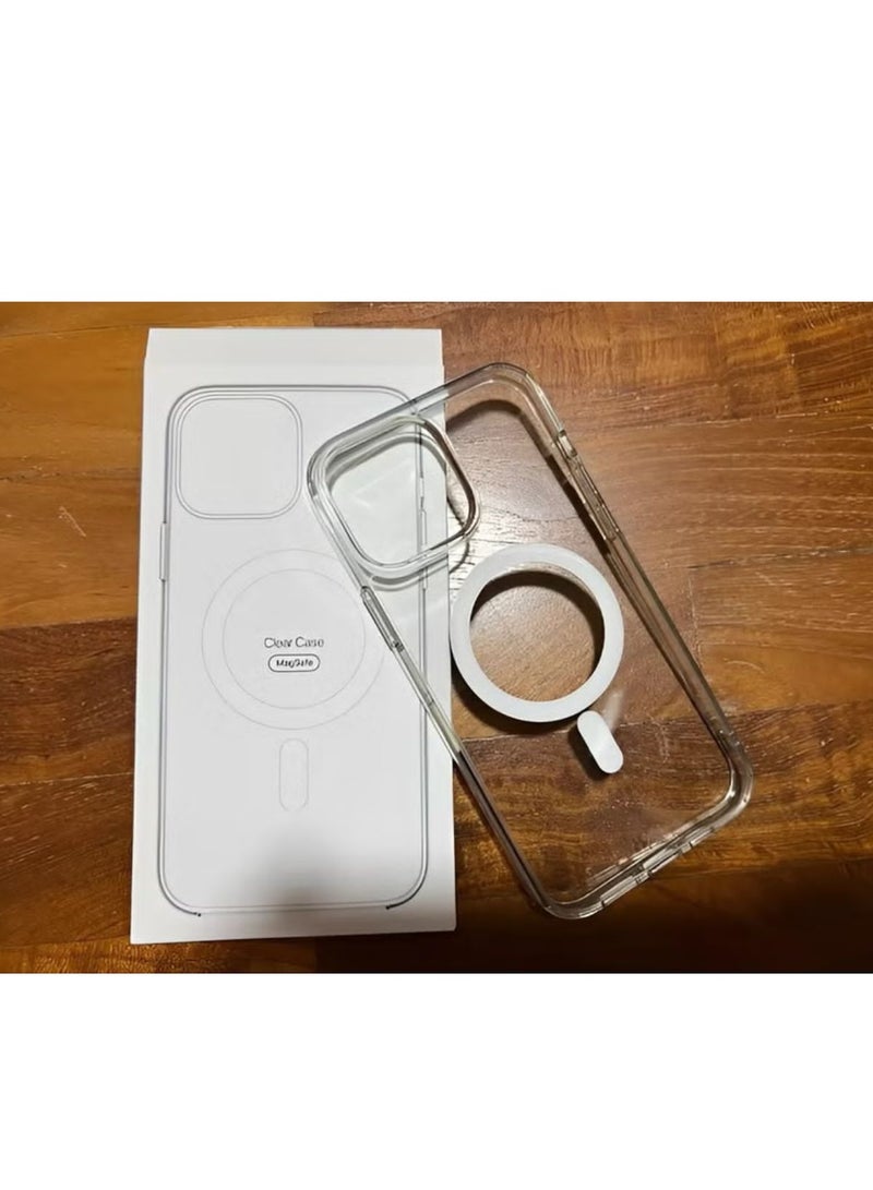ماجنيتك جراب مغناطيسي لموبايل (آيفون 13) متوافق مع ماج سيف MagSafe، غطاء جوال شفاف رفيع ومضاد للصدمات, مصنوع من مادة البولي يوريثين حراري - Image 2