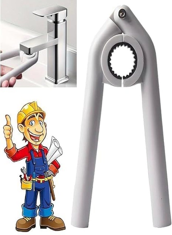 QUALIZA Anti-Slip Plumbing Repair Wrench Tool – Universal Tap Faucet Opener & Spanner for Kitchen and Bathroom, Easy-to-Use Water Tap Opener & Kitchen Sink Wrench - Image 1