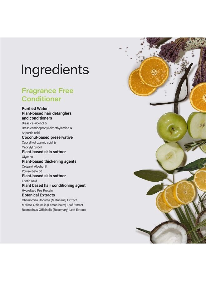 PHILLIP ADAM Fragrance Free Conditioner - Apple Cider Vinegar Formula - No Parabens - For All Hair Types - 12 Ounce - Image 2