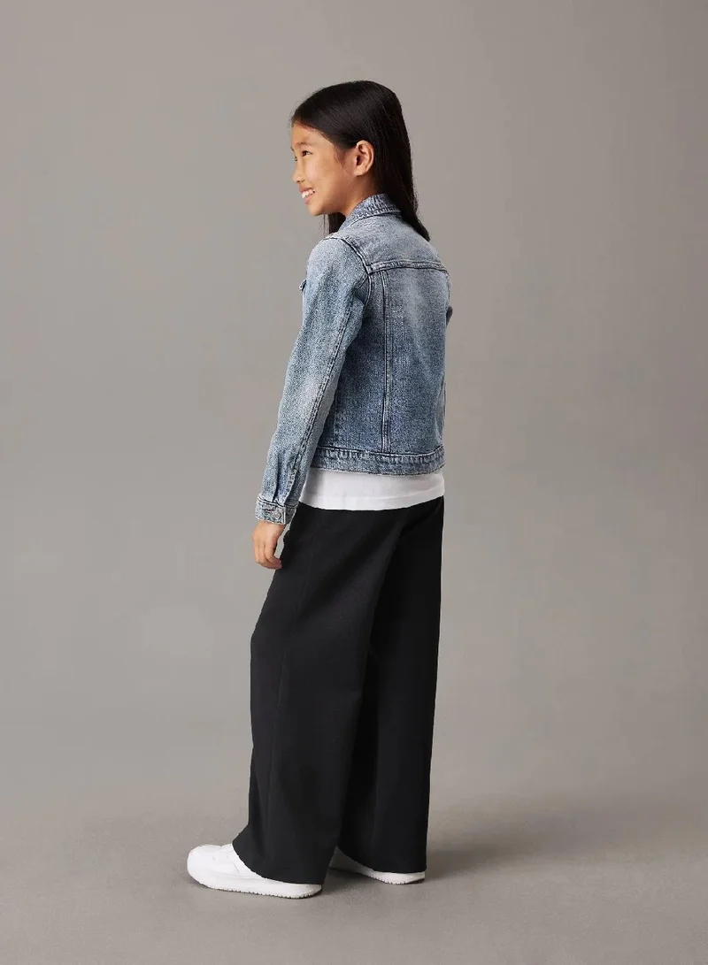 Calvin Klein Jeans Wide Leg Milano Twill Trousers