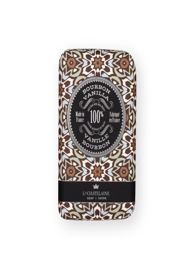 La Chatelaine Luxury Bar Soap Trio Gift Set Tin | Made in France | Natural and Organic | Shea Butter Formula | 3 x 8.8 oz / 250g - Gray Mosaic Soap Trio (Moroccan Mint, Vetiver Cedar, Bourbon Vanilla) - Image 5