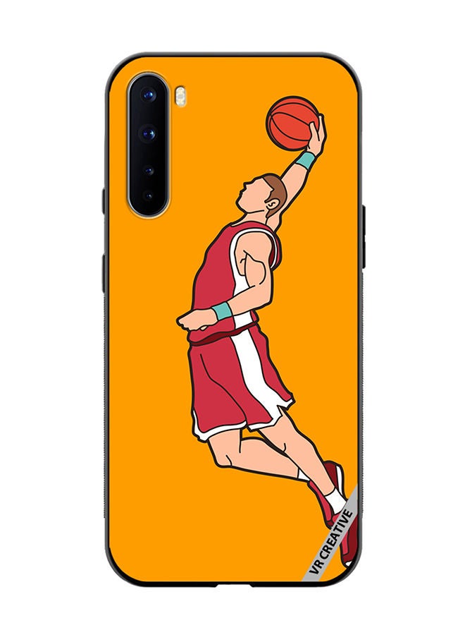VR CREATIVE Protective Case Cover For OnePlus Nord Basketball Player Dunking Design Multicolour - Image 1