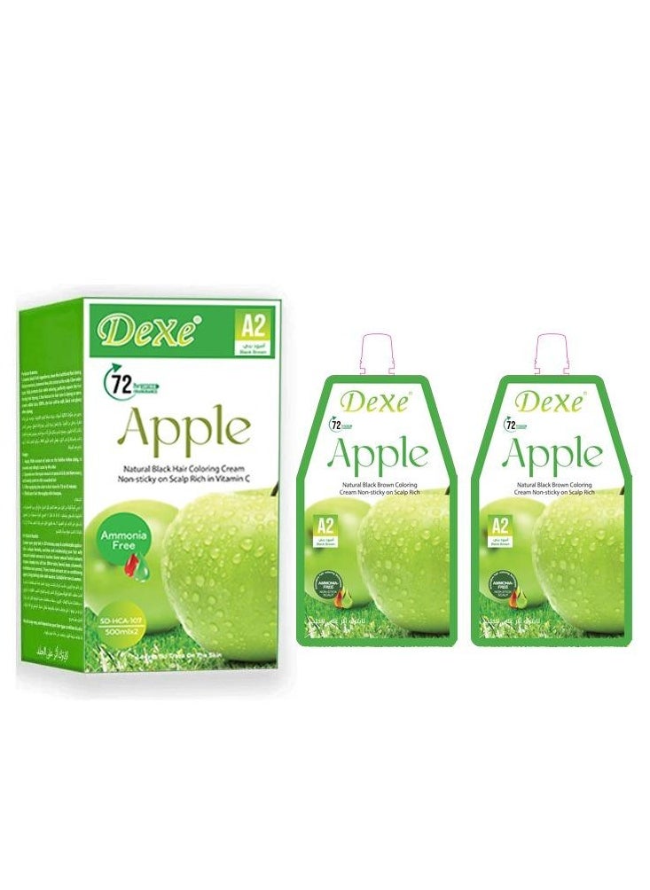 Dexe - dexe apple A2 coloring cream Ammonia Free  2*500 ml - Image 1