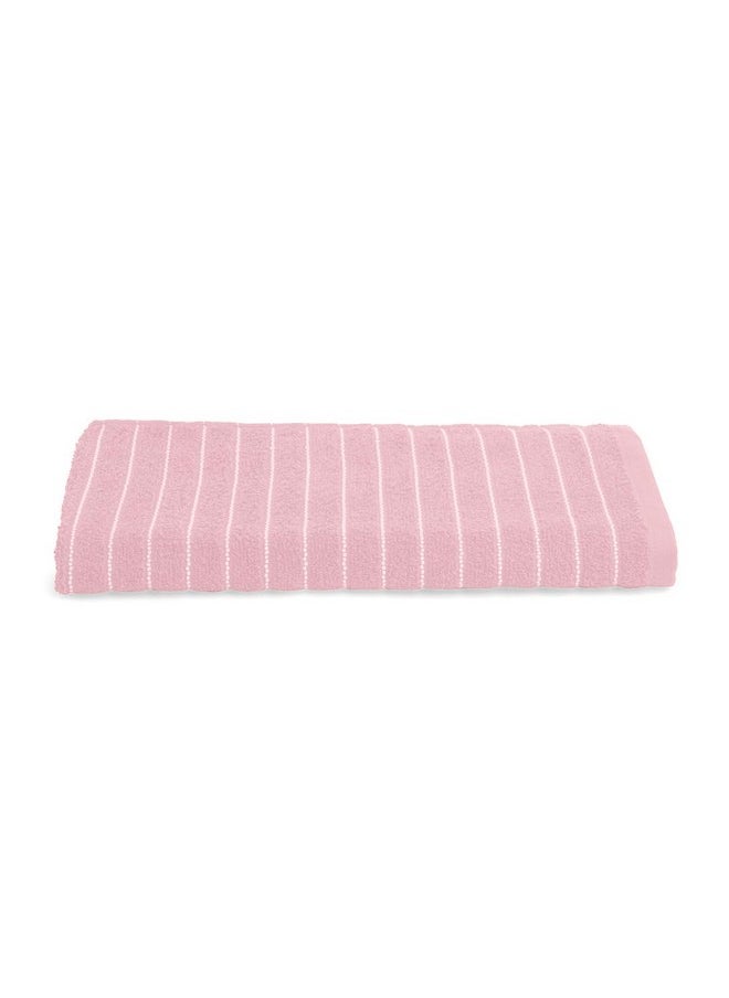 Welspun - Welspun 2-in-1 100% Cotton Bath Towel-Parfait Pink - Image 1