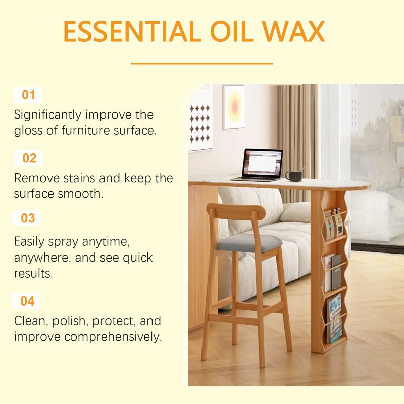 Ouhoe Furniture Beeswax Spray Cleaning Enhance Shine Gentle Care Daily Maintenance Furniture Polishing Beeswax - Image 5
