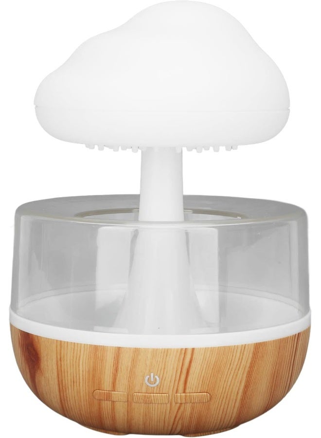 BROLEO Rain Cloud Humidifier, Water Drip Cloud Diffuser Essential Oil Diffuser with 7 Colors LED Lights, 500ml Volume, Desk Bedside Aromatherapy Diffuser for Sleeping Relaxing Mood - Image 1