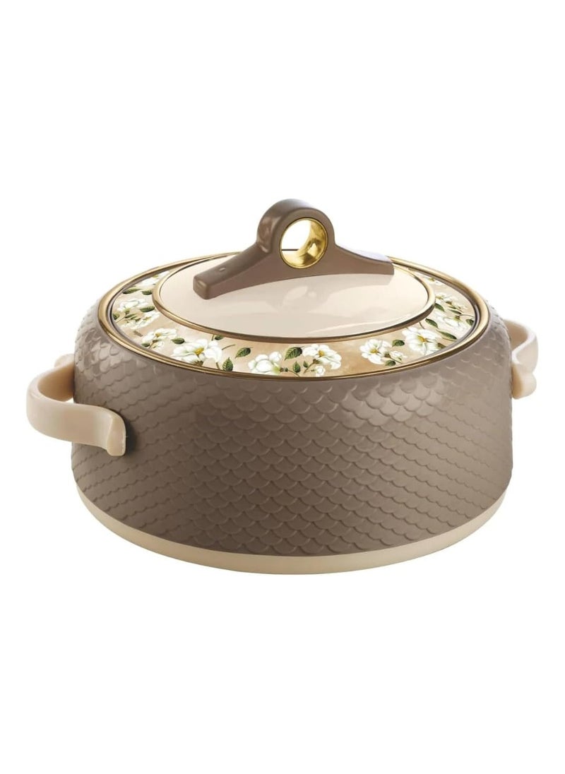 NAYASA Coral Casserole Food Warmer Stainless Steel Insulated Hotpot 3 Pc Set 1.5,2.5,3.5L  - Image 2