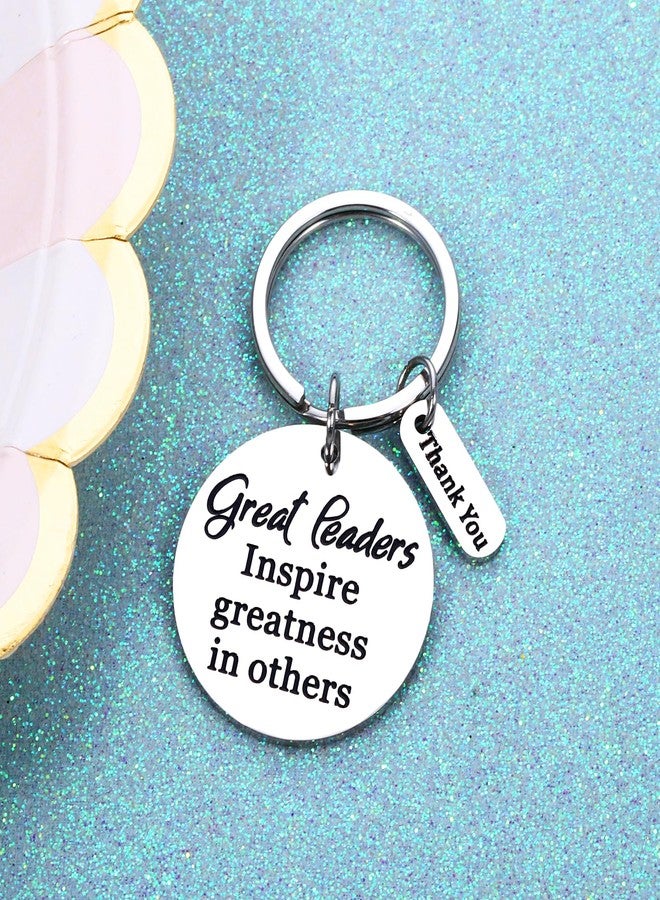 NUBARKO Leaders Appreciation Gifts Keychain for Boss Coworker Office Bosses Day Gifts for Women Men Leader Mentor Coach Supervisor Retirement Birthday Manager Christmas Giftss Stocking Stuffers for Women Men - Image 2