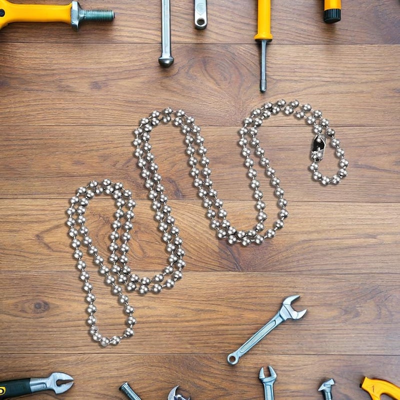 سلسلة سحب مروحة سقف من الحديد المجلفن بطول 3 أمتار مع موصلات مطابقة - Image 5