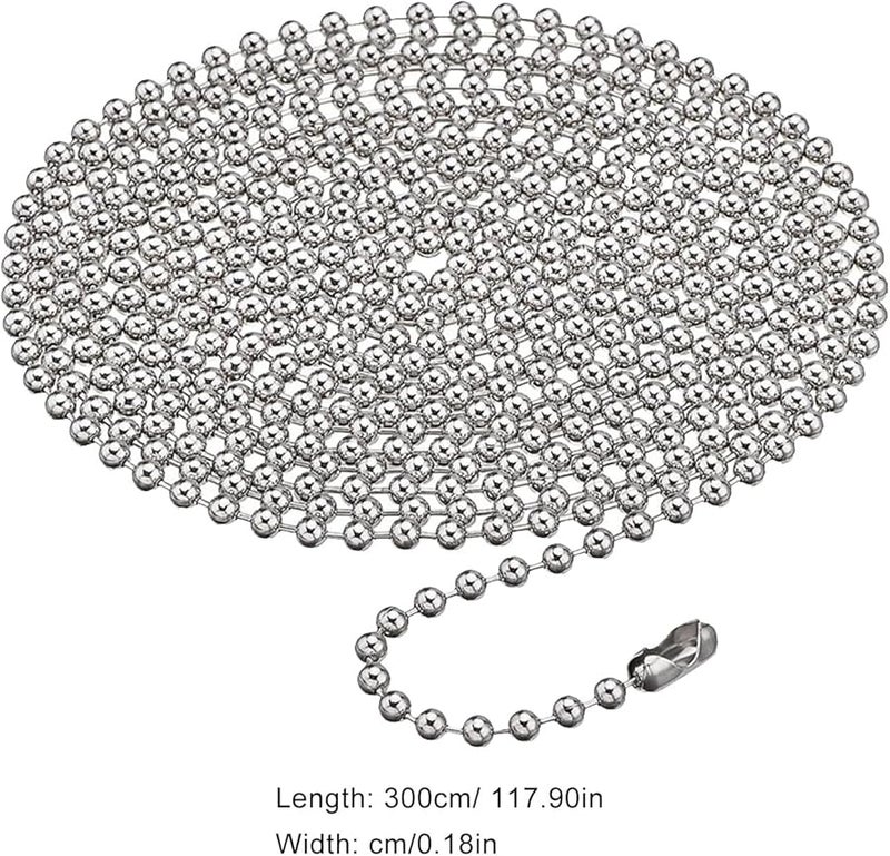سلسلة سحب مروحة سقف من الحديد المجلفن بطول 3 أمتار مع موصلات مطابقة - Image 3