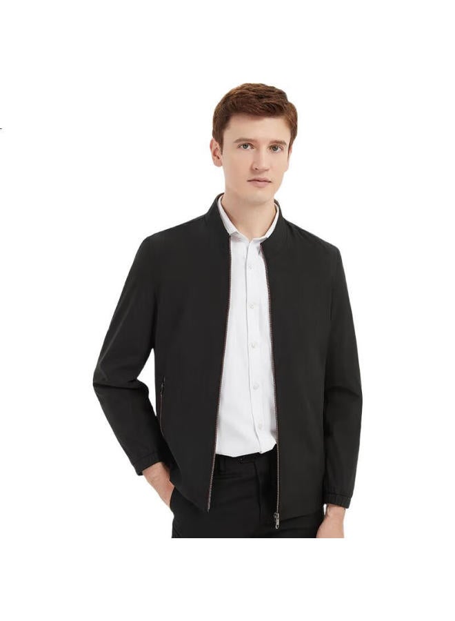 Romon Men'S Jacket, Middle-Aged And Young Men'S Spring And Autumn Stand-Collar Business Casual Solid Color Workwear Jacket, Dad'S Outfit, Men'S Clothing - Image 3