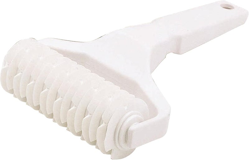 KitchenCraft hand held lattice pastry pie top cutter roller, white - Image 1