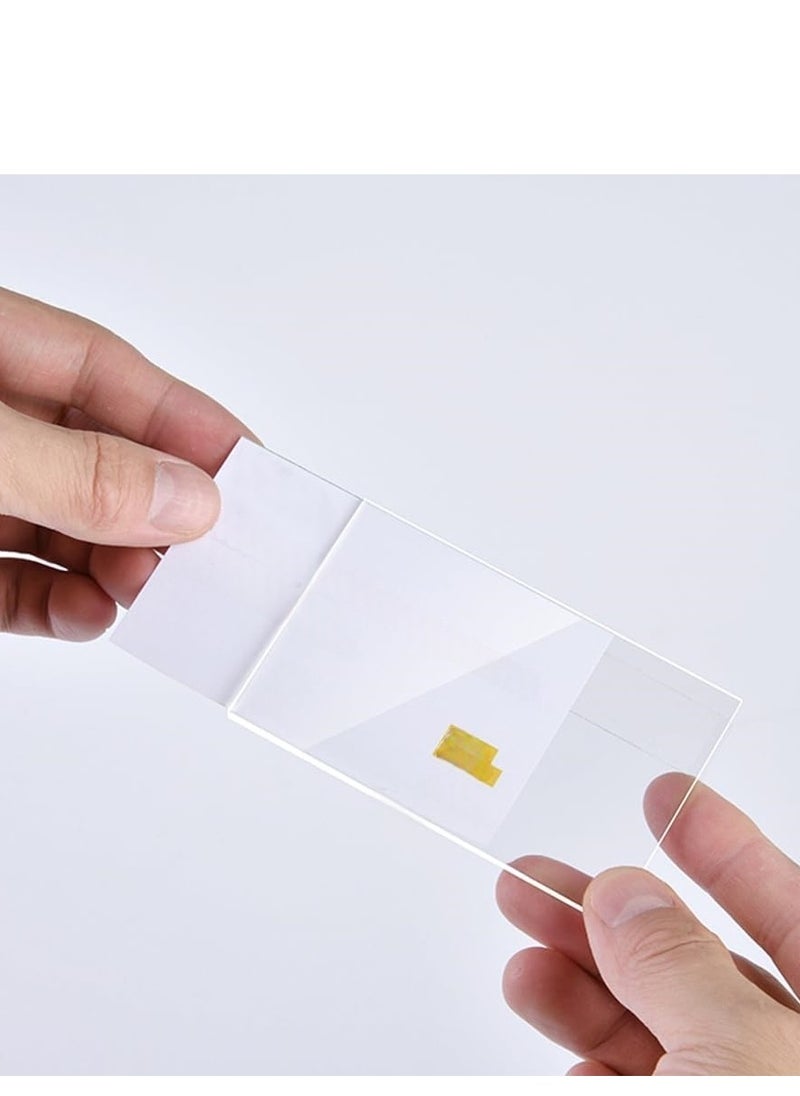 Eckek Eckek  Mini Acrylic Sign Holder Self Adhesive Price Card Displays Stand 10 Pack  - Image 5