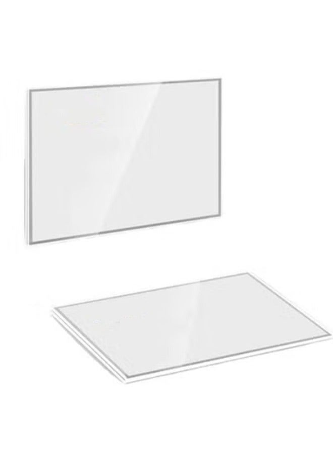 Eckek حامل بطاقة السعر الأكريليكي المصغر إكيك ذاتي اللصق - 10 قطع - Image 2