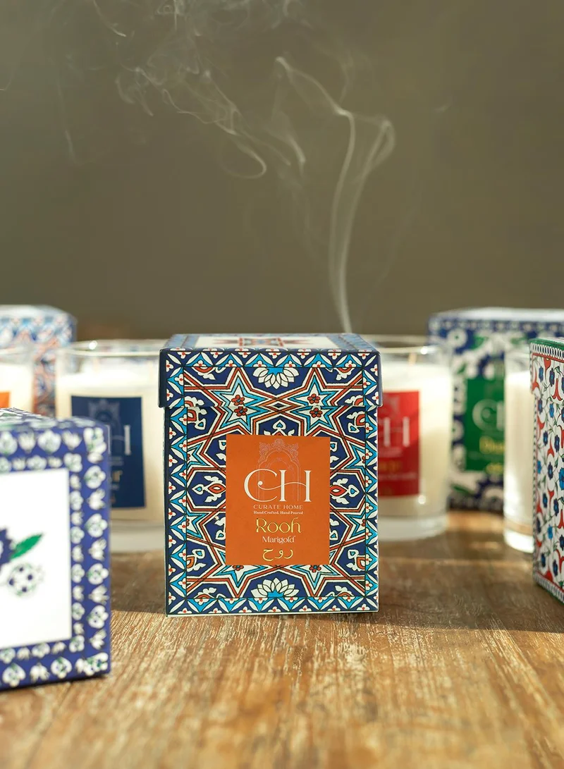 كيوريت هوم Soy Wax Scented Candle – Marigold, 300g | Curate Home