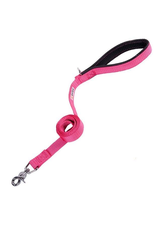 GOGO Pet Products 5/8-Inch Wide Comfy Nylon Dog Leash, 6-Feet Long, Pink - Image 1