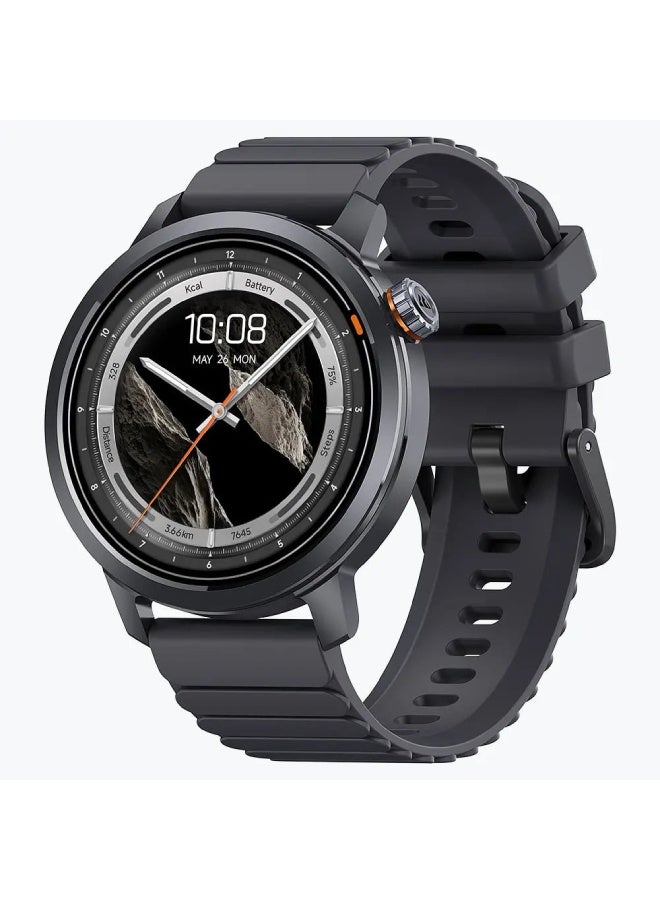 KOSPET ساعة ORB الذكية بشاشة AMOLED مقاس 1.43 بوصة، هيكل وحزام رمادي - Image 1