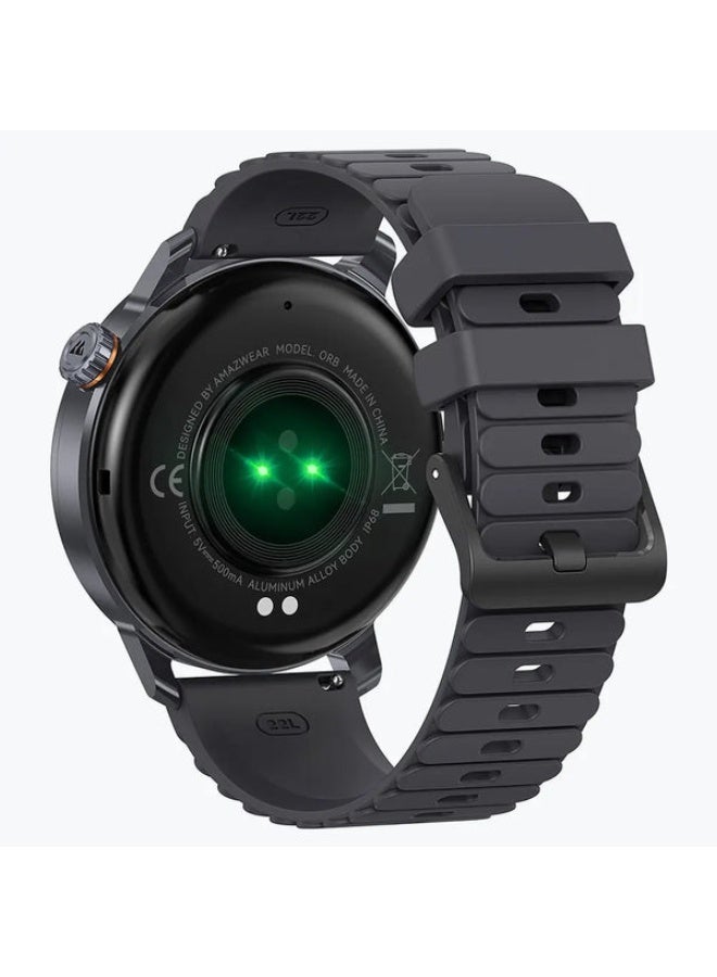 KOSPET ساعة ORB الذكية بشاشة AMOLED مقاس 1.43 بوصة، هيكل وحزام رمادي - Image 5