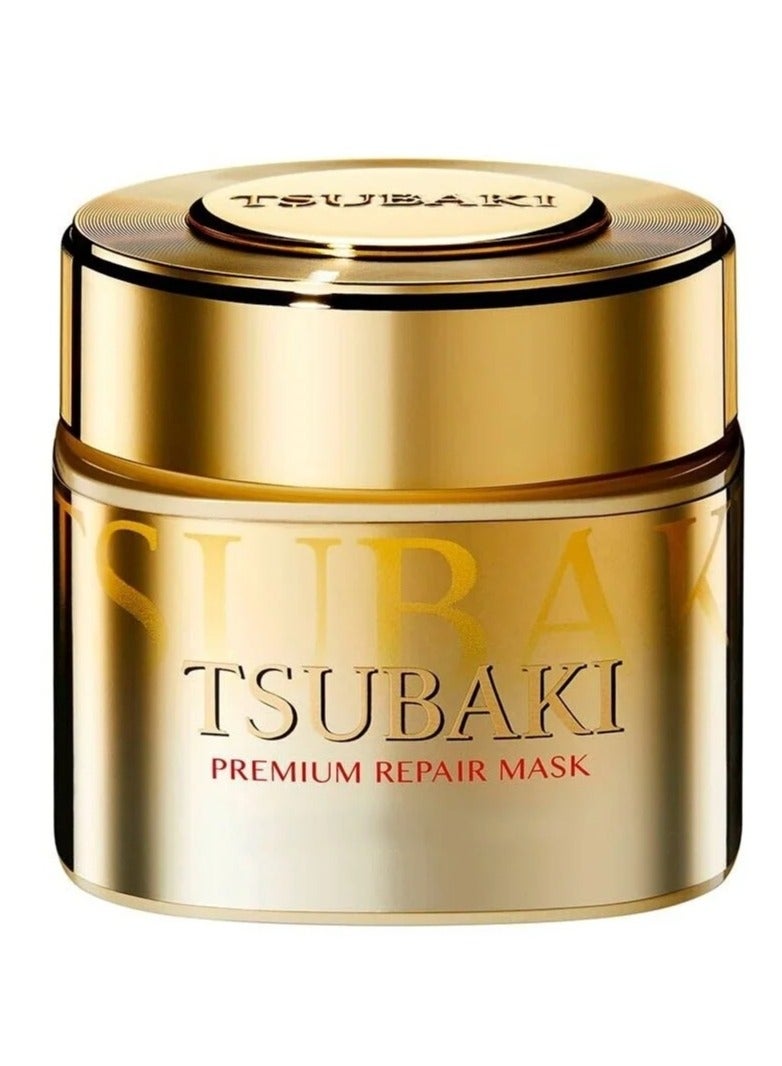Tsubaki Shiseido Tshubaki Premium Repair Hair Mask - 2017 (Green Tea Set), 180 g (Pack of 1) - Image 1