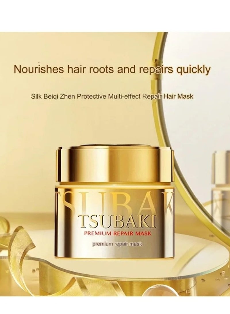 Tsubaki Shiseido Tshubaki Premium Repair Hair Mask - 2017 (Green Tea Set), 180 g (Pack of 1) - Image 2