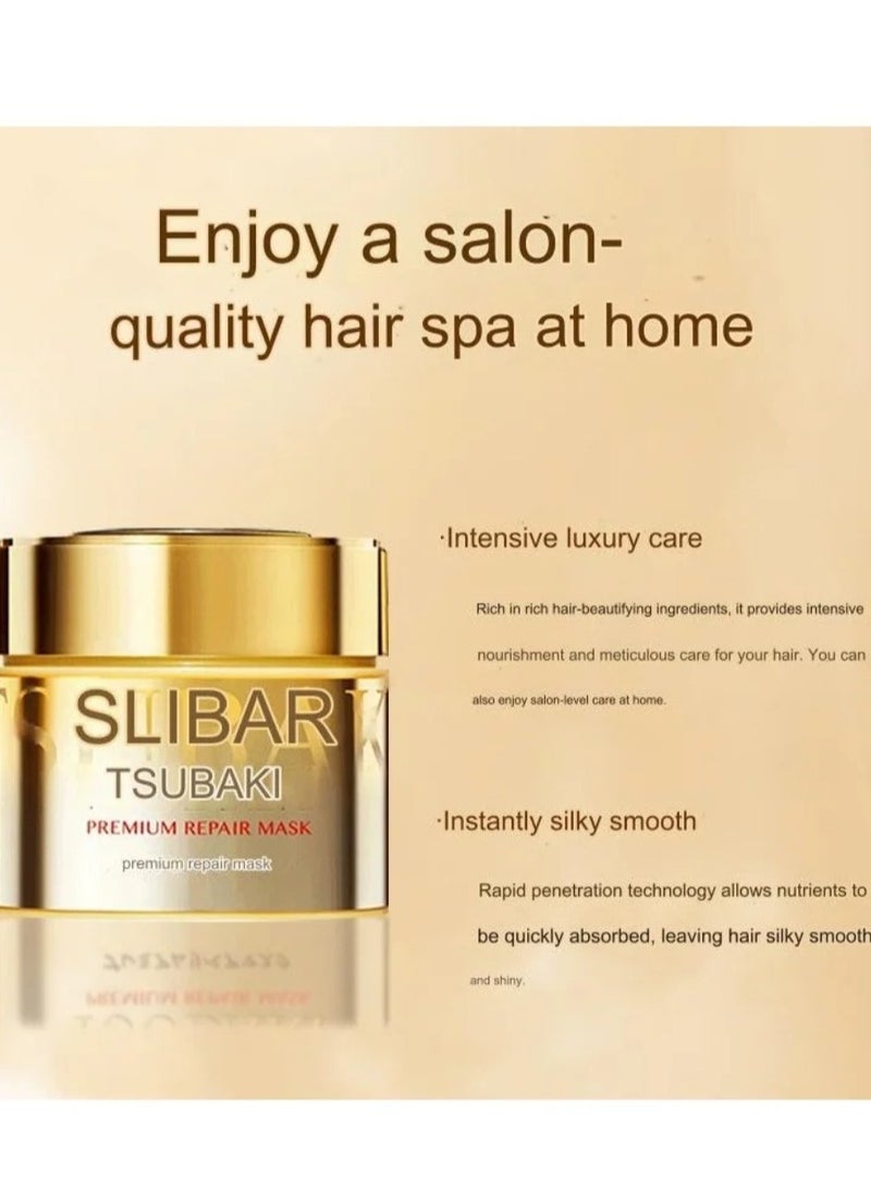 Tsubaki Shiseido Tshubaki Premium Repair Hair Mask - 2017 (Green Tea Set), 180 g (Pack of 1) - Image 4