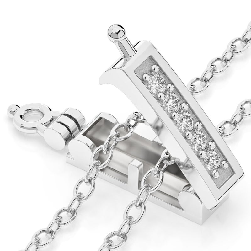 Infinity Clips Necklace Shortener for Thin Chains 1pc Large Silver Plated Brass Necklace Shortener Clasp to Shorten and Layer Rope Snake Box Small Chains 13mm to 25mm Adjuster Clip
