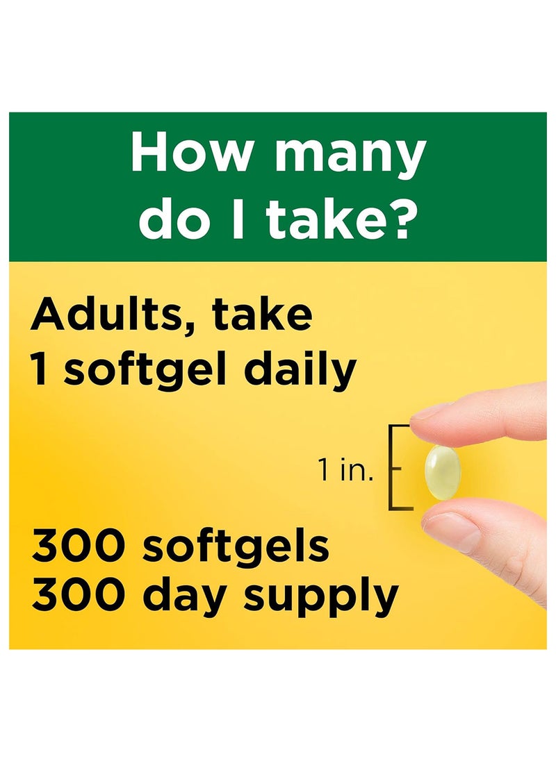 Nature Made Vitamin E 180 Mg 400 Iu Dlalpha Dietary Supplement For Antioxidant Support 300 Softgels 300 Day Supply  - Image 4