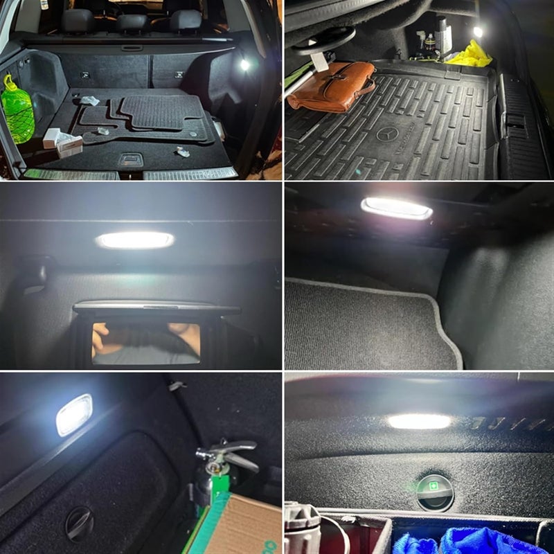 QASULER 2x LED Luggage Interior Light for Benz - Image 5