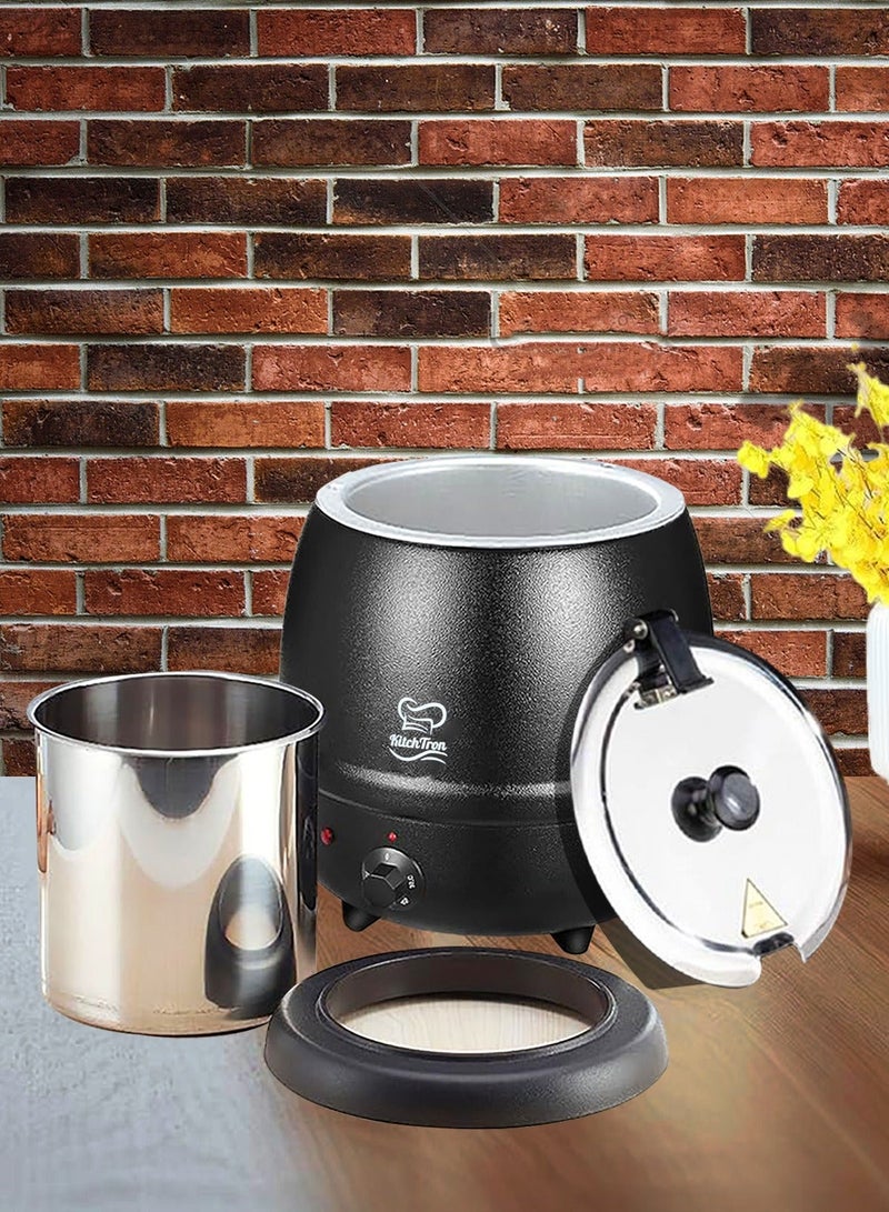 كيتسترون غلاية حساء الطعام بسعة 10 لتر ، جهاز تسخين الحساء الكهربائي التجاري مع التحكم في درجة الحرارة ، للمطعم والعائلة الكبيرة - Image 5