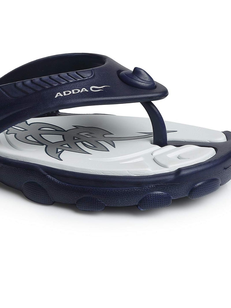 ADDA (LABEL) Tm-Ninja || Shock Absorbent Eva Sole || Skid Resistant || Lightweight || Soft And Comfortable Washable Footbed || Outdoor Slipper || Special Soft || Thong Slipper For Men, 9 UK - Image 5