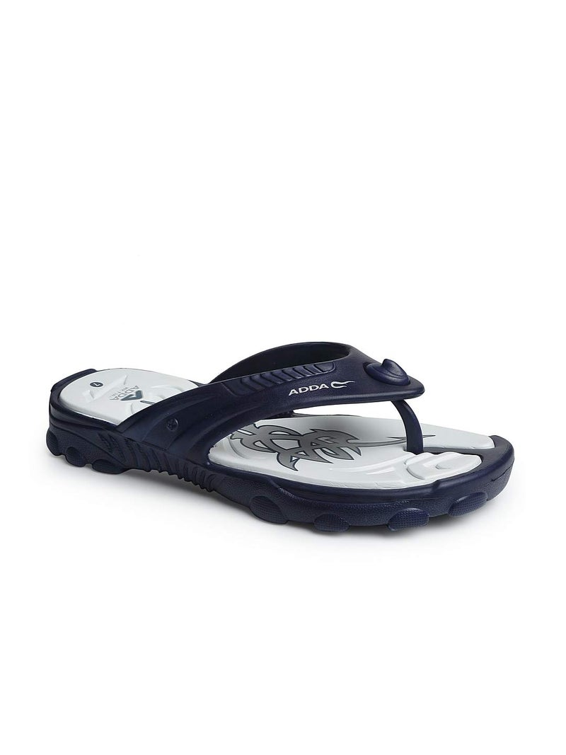 ADDA (LABEL) Tm-Ninja || Shock Absorbent Eva Sole || Skid Resistant || Lightweight || Soft And Comfortable Washable Footbed || Outdoor Slipper || Special Soft || Thong Slipper For Men, 9 UK - Image 2