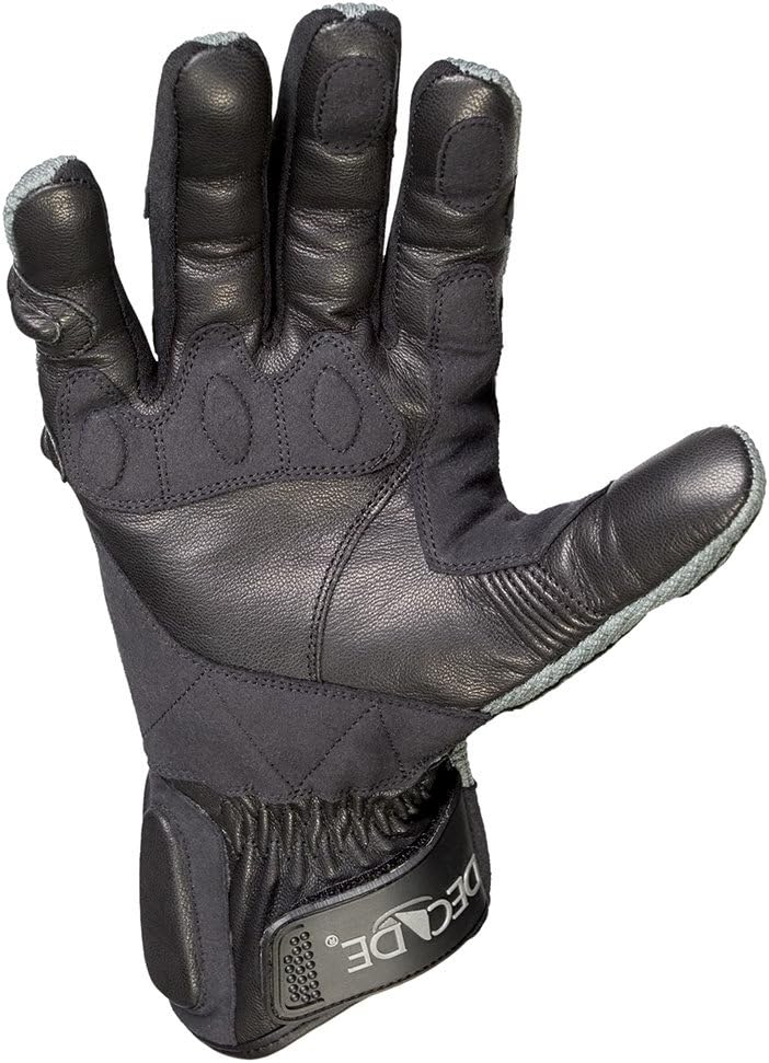 DECADE قفازات الشارع من ديكيد موتورسبورت - أسود ورمادي - Image 3