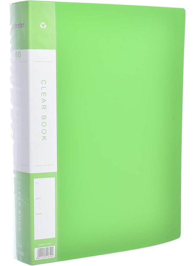 المعايرجي‎ مجلد ملفات KT-9580 مقاس A4، 80 جيبًا مع غطاء - Image 1