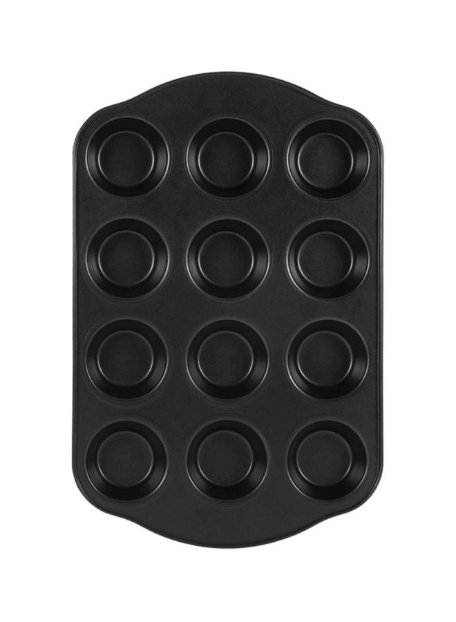 Royalford 12-Cup Muffin Pan Black 41.3x26.5x3cm - Image 3