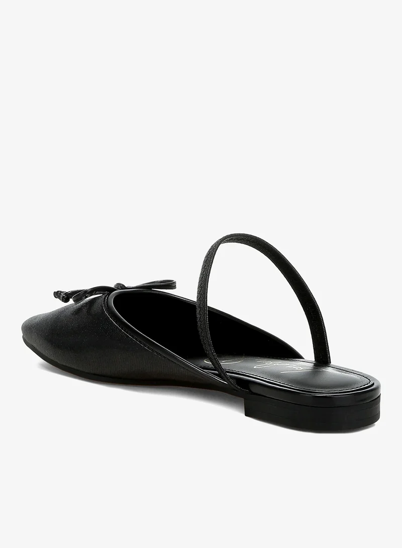 London Rag Black Glitter Ballet Mules in Black for Women | Best Price UAE
