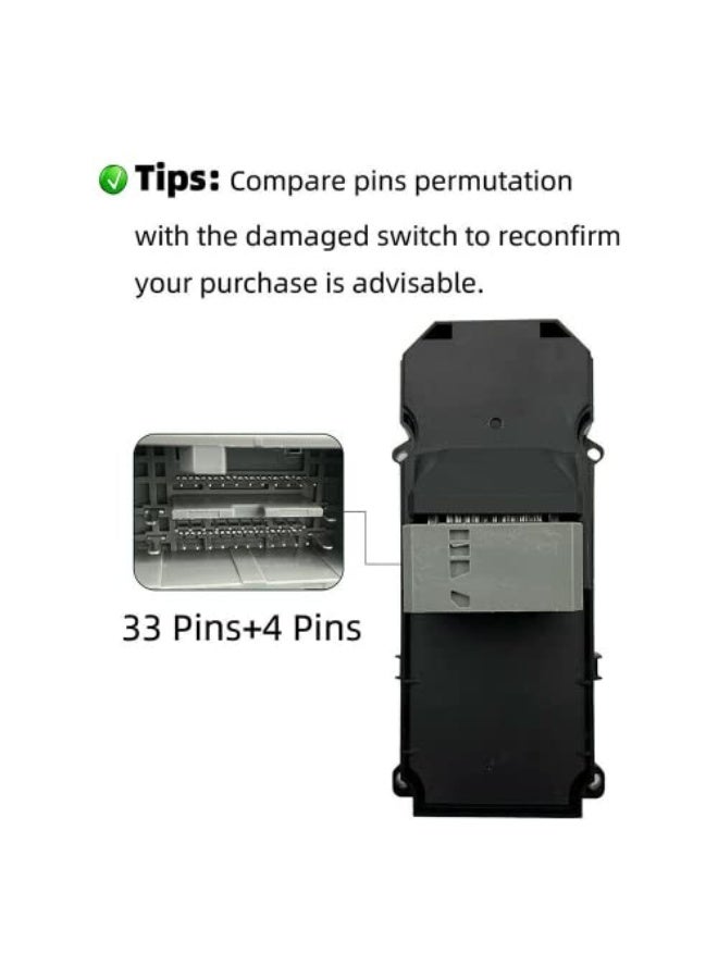 SDYYDS Master Power Window Door Switch 35750-SZA-A31 for 2008-2015 Honda Pilot EX EX-L / 2009-2014 Acura TSX - Image 5
