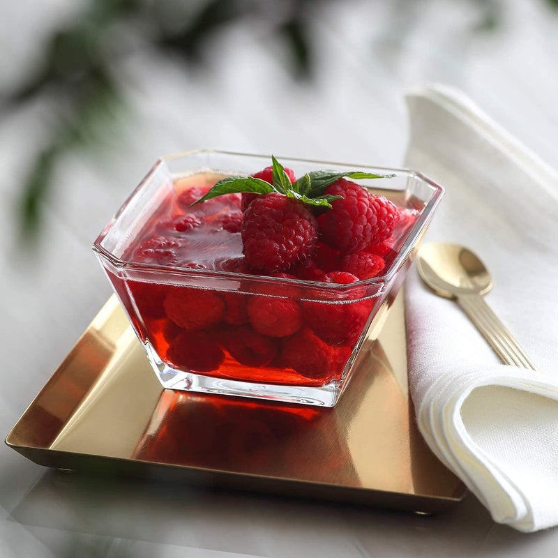 LAV Glass Serving Bowls Set of 6  10 oz Small Bowls for Desserts Fruit and Ice Cream  10 oz Capacity - Image 3