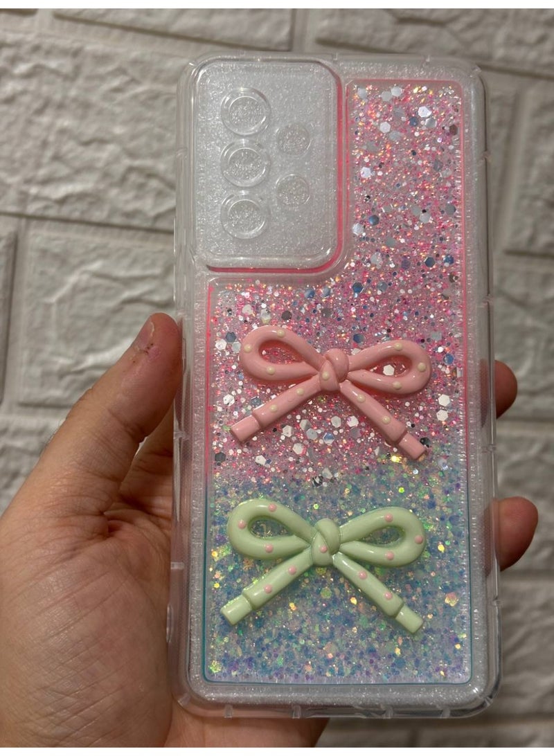 Back cover with a bow, compatible with the phone Samsung A53 - Image 1