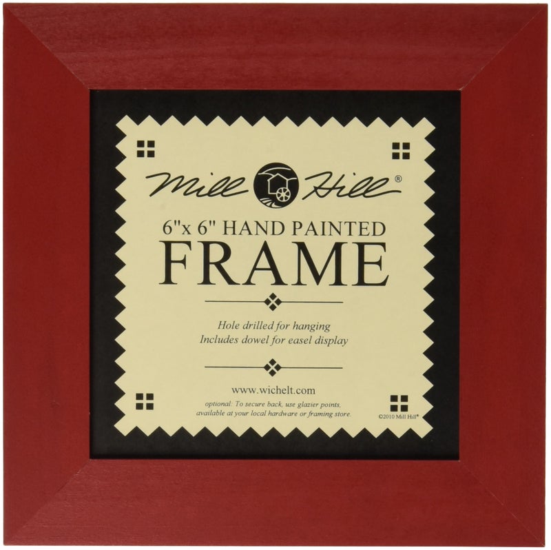 Mill Hill Wooden Frame, Holiday Red, 6 x 6 - Image 5