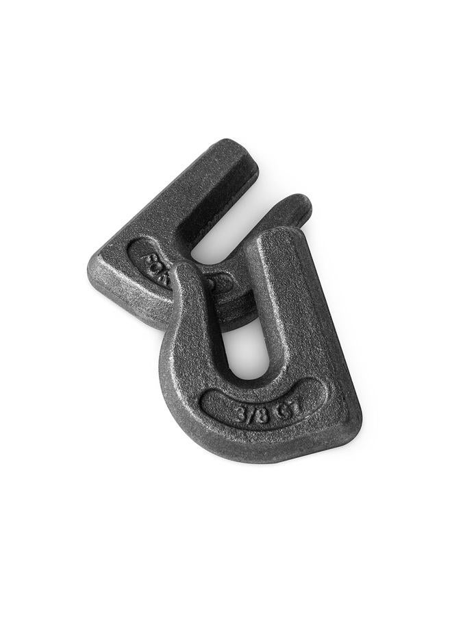 High-PQ 6Pack 3/8'' Weld-On Forged Clevis Grab Chain Hooks, Heavy Duty Forged Grade 70 Grade Utility Hook Weldable for Trailer Truck, Rigging, Car, SUV, RV, UTV, Tractors Loader Bucket-6600 LBS Capacity - Image 5