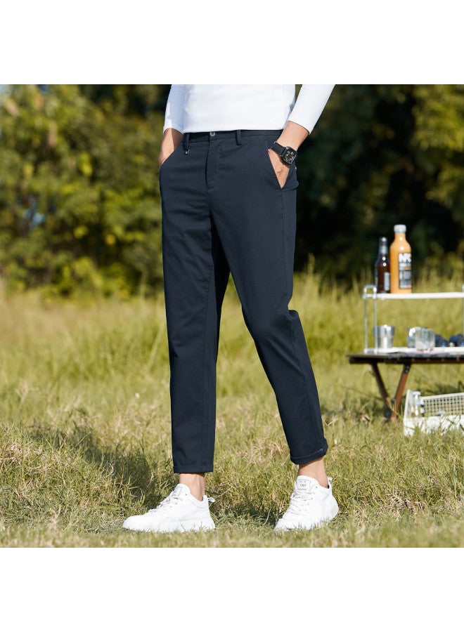 Fapai Autumn Urban Casual Men's Pants Simple And Versatile Men's Straight Leg Stretch Easy-care Casual Pants - Image 3