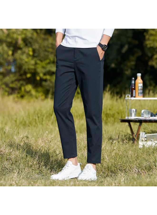 Fapai Autumn Urban Casual Men's Pants Simple And Versatile Men's Straight Leg Stretch Easy-care Casual Pants - Image 4