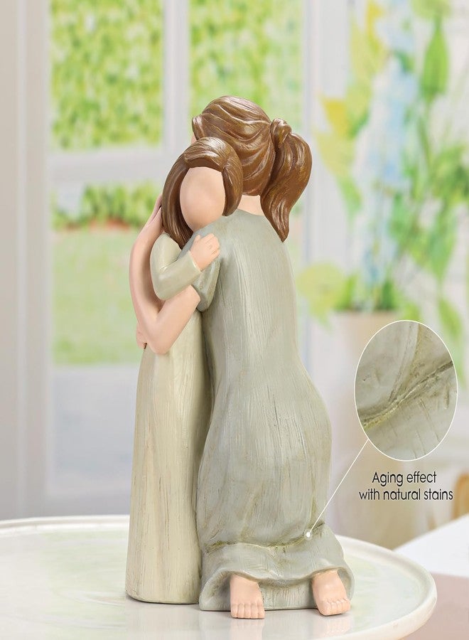Hensonever Mother and Daughter Figurine Sculpture, Sculpted Hand-Painted Figure Love My Daughter Gift for Mother’s Day Anniversary Birthday - Image 4