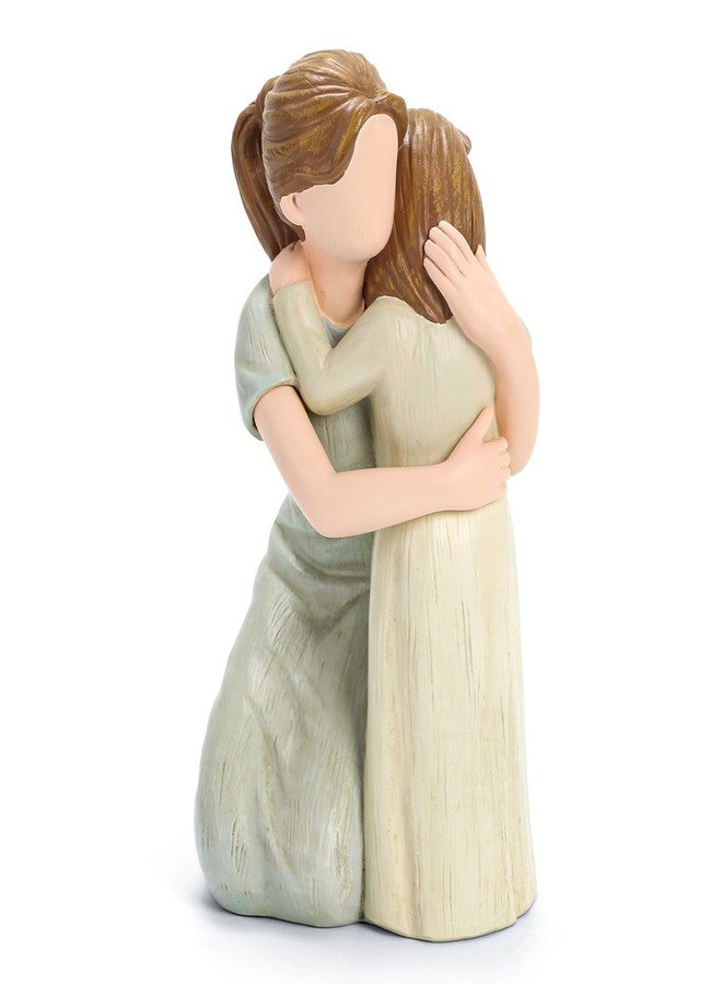 Hensonever Mother and Daughter Figurine Sculpture, Sculpted Hand-Painted Figure Love My Daughter Gift for Mother’s Day Anniversary Birthday - Image 2